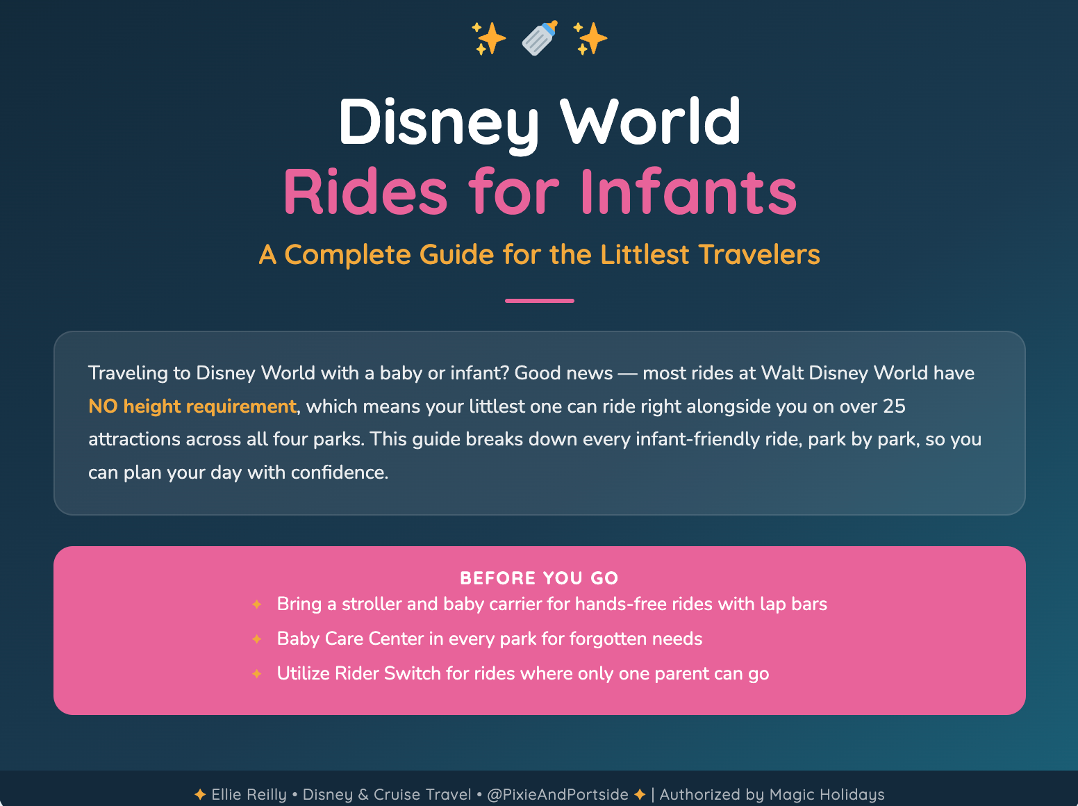 Disney World with a Baby — Every Ride Your Infant Can Go On (All 4 Parks)